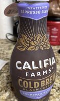 Cold brew black coffee espresso blend