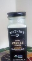 Organic vanilla powder