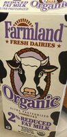 Organic 2% reduced fat milk