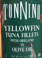 Tuna fillets with oregano in olive oil