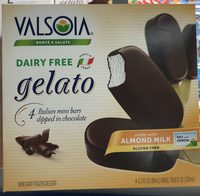 Almond Milk Dairy Free Gelato Mini Bars Dipped In Chocolate