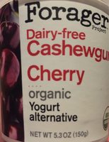Cherry organic dairy-free cashewgurt yogurt, cherry