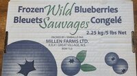 Frozen wild blueberries
