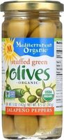 Stuffed green jalapeno olives