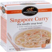 Singapore-Style Laksa Curry Rice Noodle Soup