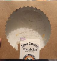 Apple caramel crumb pie
