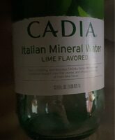 Lime Flavored Italian Mineral Water