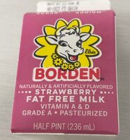 Strawberry fat free milk
