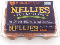 Nellie's free range grade a jumbo fresh brown eggs