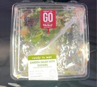 Great to go garden salad with chicken