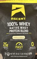 100% Whey Native Whey Protein Blend Vanilla Bean
