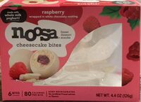 Raspberry cheesecake bites
