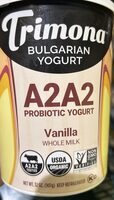 A2A2 Probiotic Yogurt Vanilla Whole Milk