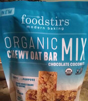 Organic chocolate coconut chewy oat bar mix