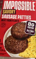 Savory sausage patties