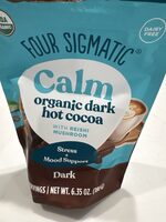 Calm organic dark hot cocoa