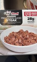 Pre-cooked sliced steak