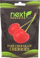 Next organic cherries dark chocolate covered