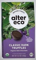 Alter eco, organic black truffles, dark chocolate