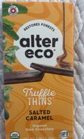 Truffle thins salted caramel dark chocolate