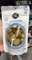 Chalkidiki queen greek olives stuffed with garlic