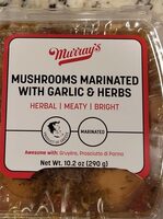 Mushrooms marinated with garlic and herbs