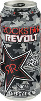 Rockstar revolt energy drink killer black cherry
