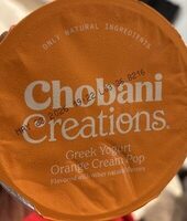 Chobani Creations Orange Cream Pop Greek Yogurt