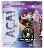 Pure unsweetened pure acai berry superfruit, pure unsweetened
