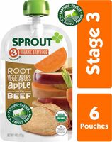 Organic stage baby food pouches