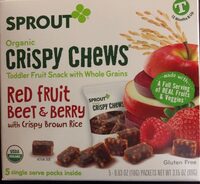 Toddler red fruit beet & berry crispy chews