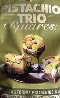Chocolate Covered Pistachio Trio Squares