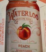 Sparkling Water Peach Naturally Flavored with other Natural Flavors