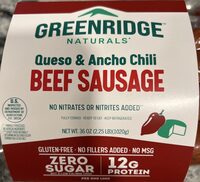 Queso & Ancho Chili Beef Sausage