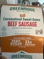 Caramelized Sweet Onion Beef Sausage