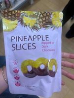 Pineapple Slices Dipped In Dark Chocolate