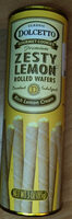 Zesty Lemon Rolled Wafers