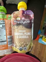 Organic Bananas, Plums & Granola