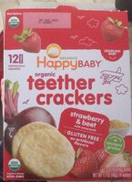 Organic teether crackers