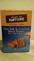 Sea Salt & Cracked Black Pepper Rice Crackers