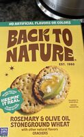 Rosemary & Olive Oil Stoneground Wheat Crackers