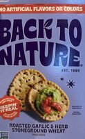 Roasted Garlic & Herb Stoneground Wheat Crackers