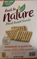 Rosemary & Olive Oil Harvest Whole Wheat Crackers