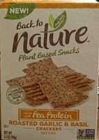 Roasted garlic & basil crackers