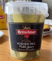 Kosher Dill Pickle Spears