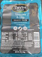 Veggies & Dip Snack Pack