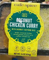 Coconut Chicken Curry with Basmati Saffron Rice
