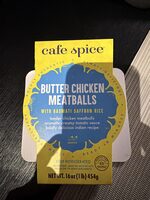 Butter Chicken Meatballs with Basmati Saffron Rice