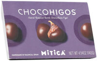 Hand-dipped dark chocolate figs