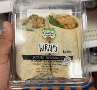 Cajun style chicken wrap